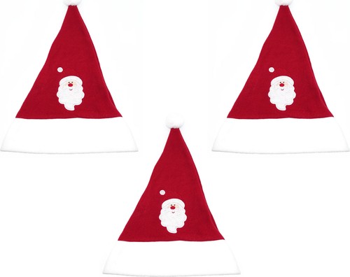 Weihnachtsmannmütze - 3x,