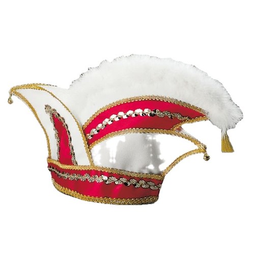 Prinzenmütze rot weiß mit - prinzenmütze,
